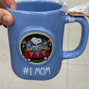 Blue #1 Mom Mug with Snoopy Design